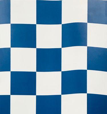 Vinyl - Residential Sheet  - Blue And White Checkerboard - LCI Exclusive