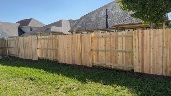 Nail up wood fence