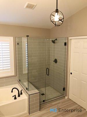 Just completed a Custom Shower and Flooring at a client's home in North Scottsdale.