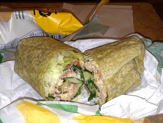 Cesar Chicken Wrap.