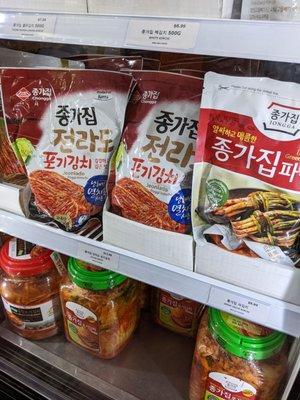 Assortment Kimchi Products