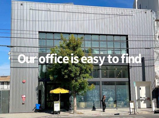 Our office is easy to find!