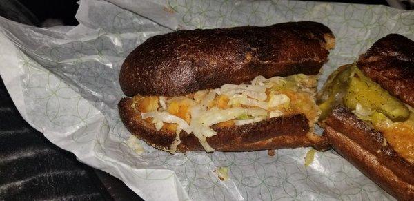 The Famous Chicken Tender Sub. Burnt.