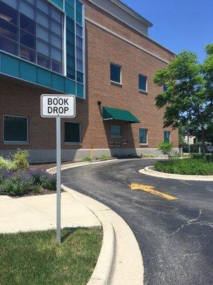 I had no idea where the outdoor book drop was, I really didn't know they had one. (It's on the Far East side of the building)