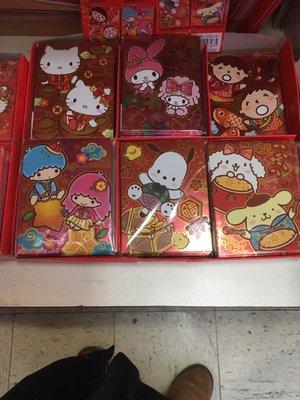 Cute Chinese New Year licensed Sanrio red envelopes