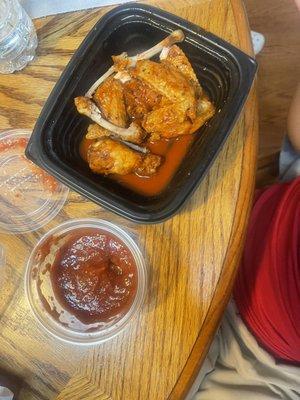 Buffalo style chicken wings