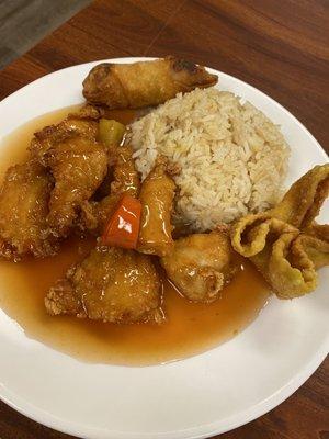 Sweet and Sour Chicken combo