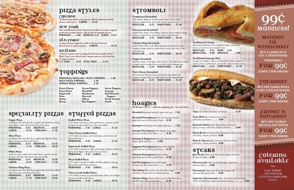 New menu 2018