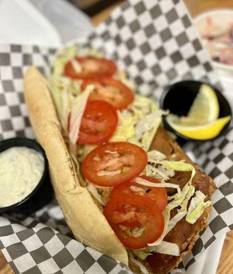 Yes, it's a BBQ joint. And the BBQ is great. But if not in the mood, the fish sandwich holds its own.