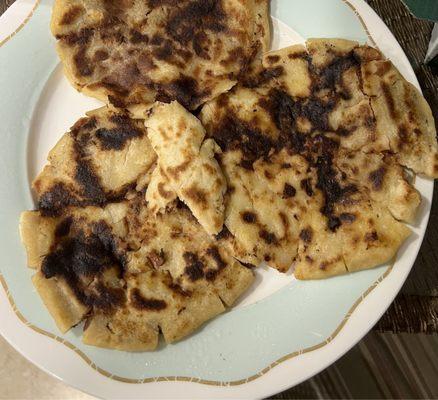 Pupusas, or their version of it.