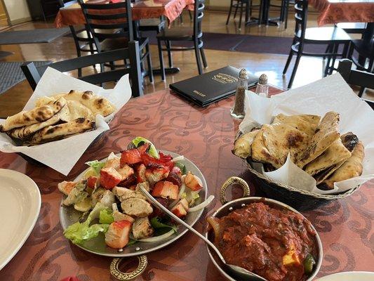 Paneer Khurchan Non-Vegetarian Sampler From The Tandoori Ove Bread Assortment