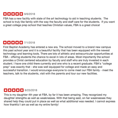 Our most recent Yelp Reviews!