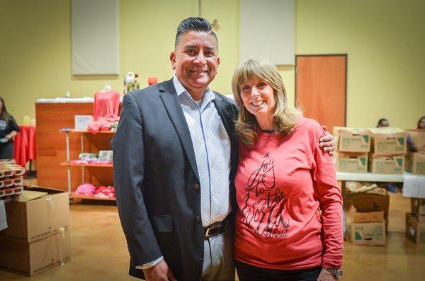 David Martinez (Genesis Service Valet Administrator) & Darla Shirley (Youth World Executive Director)