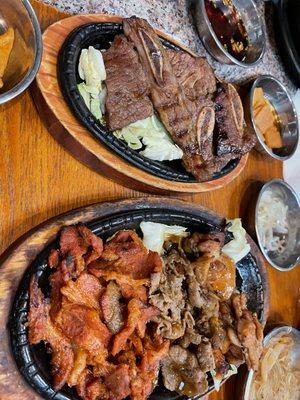 Special Combo 1
 Korean BBQ /MaRINATED
 BB.Q, Prepared from Kitchen Beef Rib, Beef, Pork & Chicken