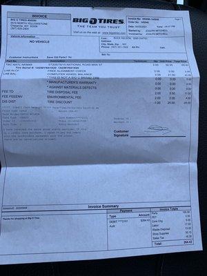 Invoice VS Pricing online......