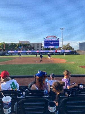 First base seats