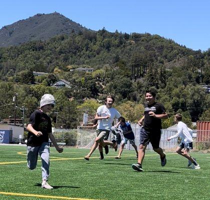 Daily summer camp games at local parks.