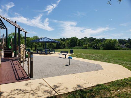 One view of playground - that's the only shade!