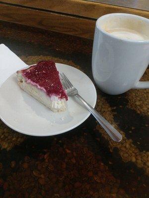 Cheese cake and dirty chai