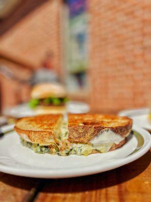 Spinach & Artichoke Grilled Cheese Sandwich