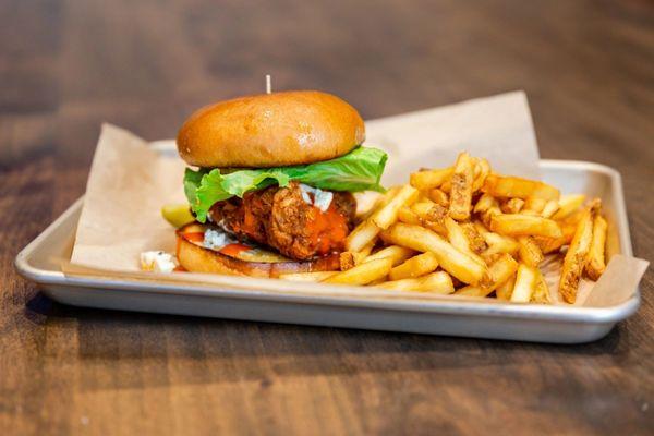 Homer's Hot Chicken Sandwich