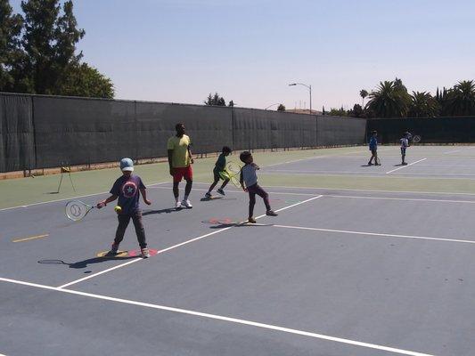 Green ball court drill