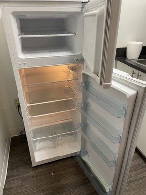 Full-size fridge with freezer