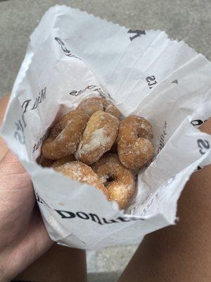 Powdered sugar donuts