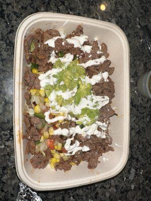 Carne asada bowl