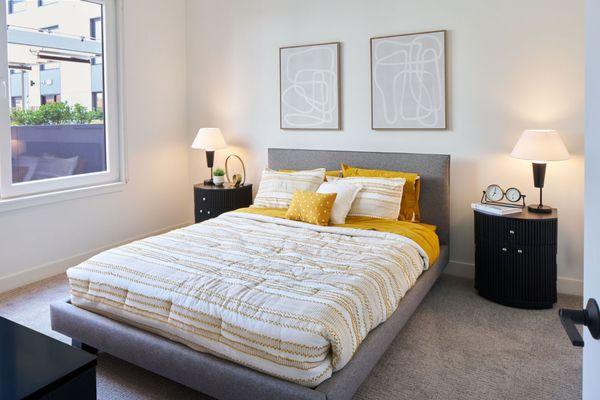 Bright bedrooms