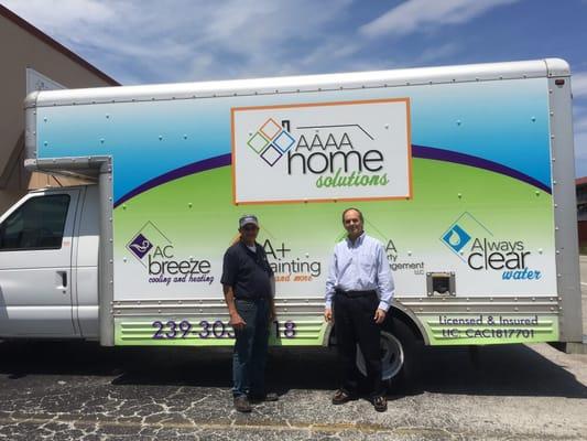 New branded box truck