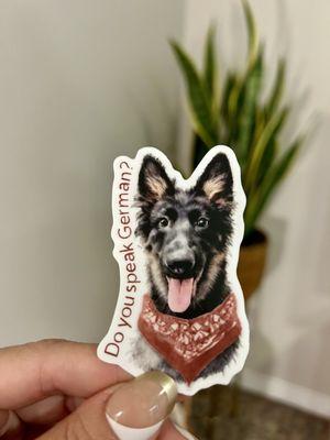 Cutest German Shepherd sticker!