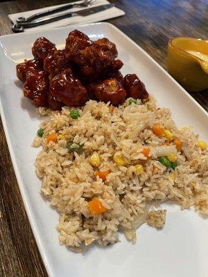 7. General Tso's Chicken with Hibachi Fried Rice