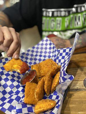 Fried raviolis