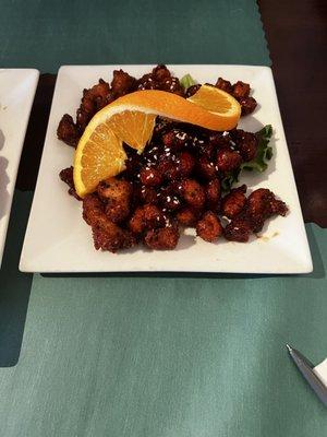 Sesame chicken bites