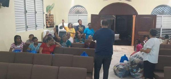 One of our American Inner-city Youth Groups organizing and preparing to help the people while in the Dominican Republic.