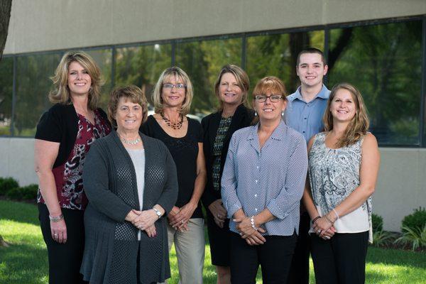 Our Team: (Left) Jane Stewart, Nancy Combs, Denise Lynde, Penny Hardesty, Dianne Fanning, Jake Heiserman, & Taylor Brown (Right).