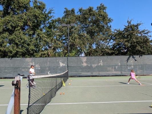 Coach Kellie during the 5-7 age group class