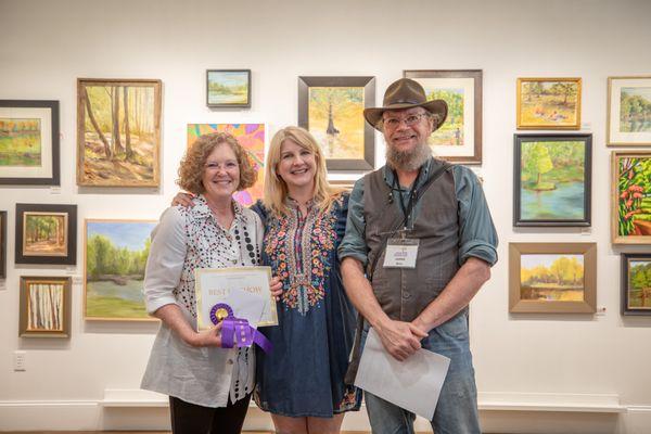 Plein Air Painting Competition Flowood Nature Park 2023 allows artists to shine and attendees to meet and watch art come to life!