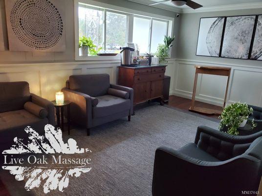 Live Oak Massage lobby