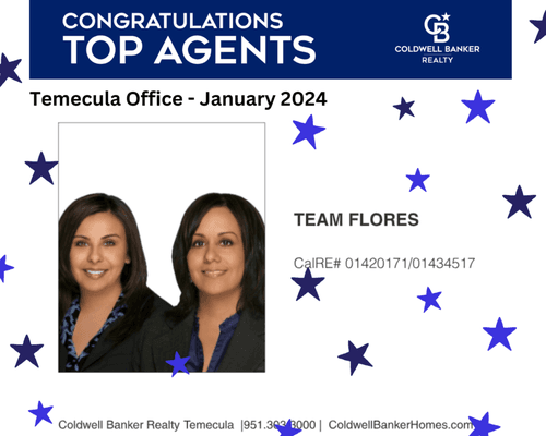 Top Small Team   Coldwell Banker Realty 
Temecula Office - Jan 2024