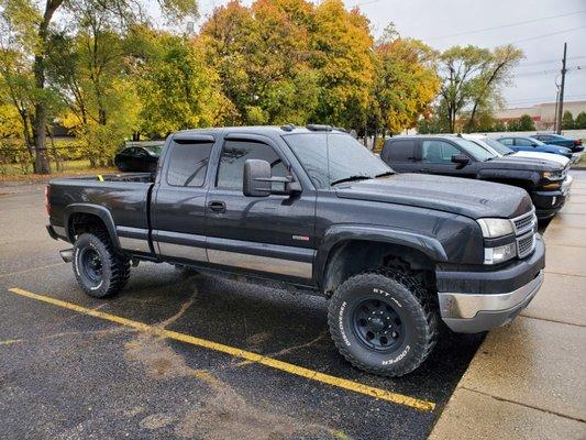 Silverado 5% over whole vehicle 35% on windshield