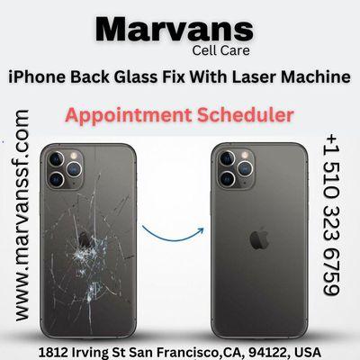 Back glass replacement any cell phone