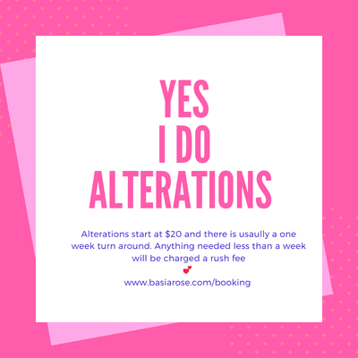 alterations  start at $20