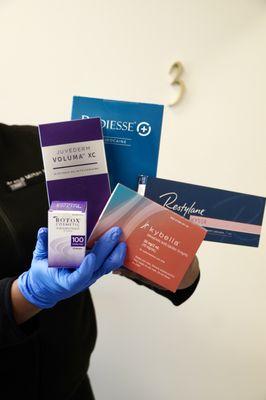 We carry a wide selection of injectable brands. If you want to know all of the injectable services we offer visit us online.