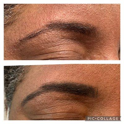 EyebrowsThreading Before & After (Professional Eyebrow Powder)