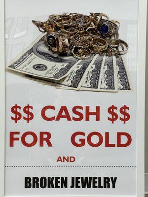 Bring us your unwanted jewelry and gold. Top dollars paid.