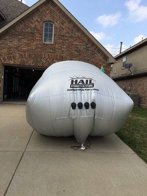 One of our favorite clients decided to amp up his hail protection on his new truck!