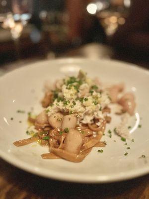 Crab Fettuccine (non-cream base more savory)