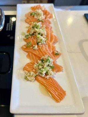 Sushi grade salmon